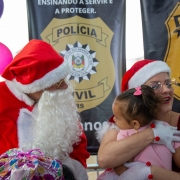 Ação atendeu alunos de escola vizinha à  Academia Civil Integrada de Segurança Pública