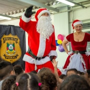 Ação atendeu alunos de escola vizinha à  Academia Civil Integrada de Segurança Pública